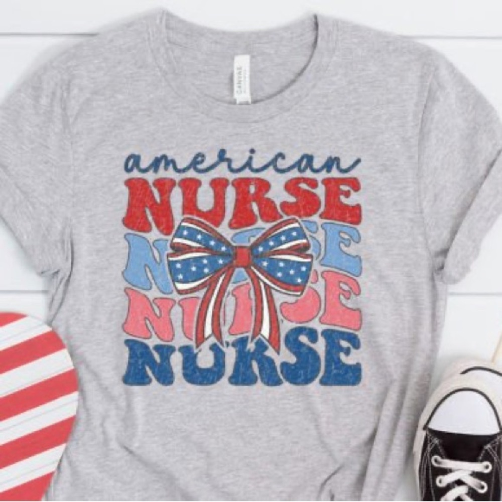 July 4th Nurse Shirt, Patriotic Nurse Shirt, S-5X